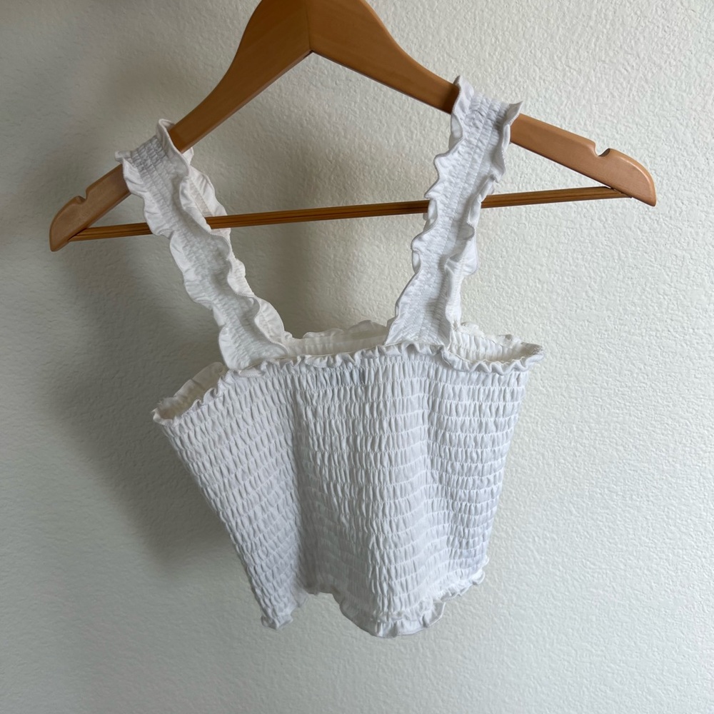 Hollister white top, size Small